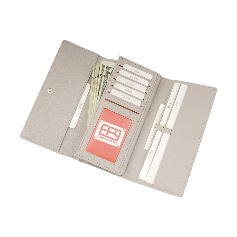 HOT SELLING GEOMETRIC SHAPES LADY WALLET LONG TRI-FOLD ZIPPER CLUTCH WALLET