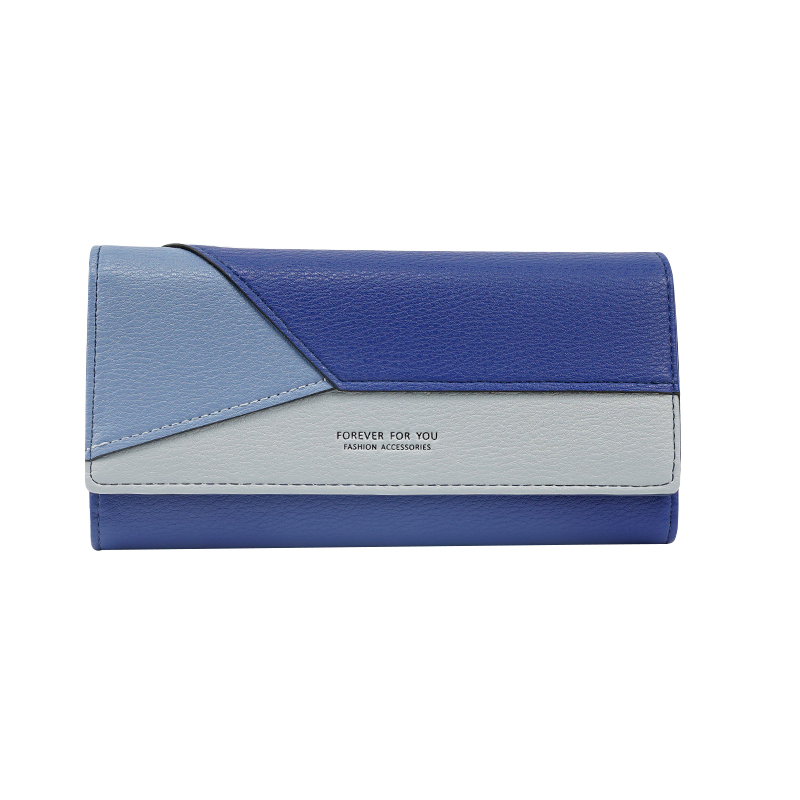 HOT SELLING GEOMETRIC SHAPES LADY WALLET LONG TRI-FOLD ZIPPER CLUTCH WALLET