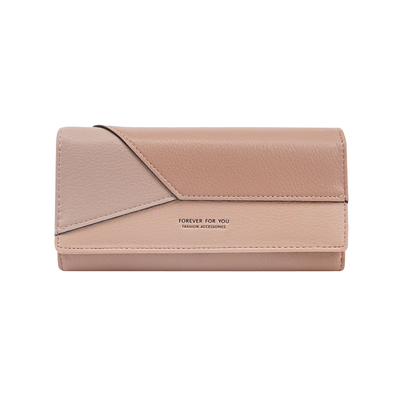 HOT SELLING GEOMETRIC SHAPES LADY WALLET LONG TRI-FOLD ZIPPER CLUTCH WALLET