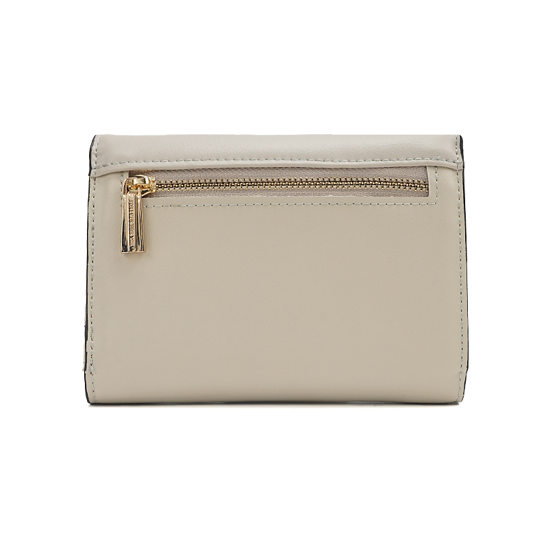 LEISURE LADY CLUTCH WALLET MIX COLOR DESIGN WOMEN ZIPPER SHORT PU WALLET