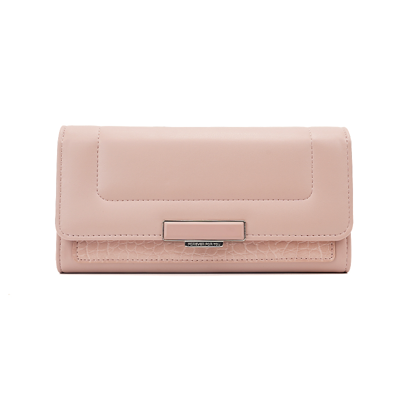 FOREVER FOR YOU LONG TRI FOLD WALLET LADY CLUTCH PHONE ZIPPER WALLET