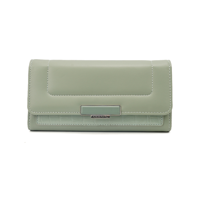 FOREVER FOR YOU LONG TRI FOLD WALLET LADY CLUTCH PHONE ZIPPER WALLET