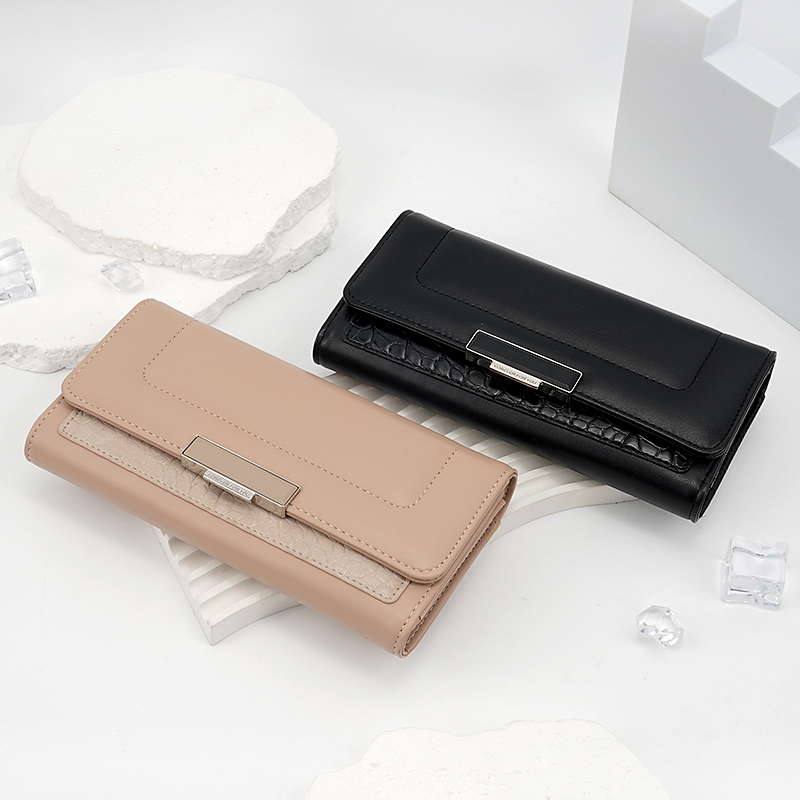 FOREVER FOR YOU LONG TRI FOLD WALLET LADY CLUTCH PHONE ZIPPER WALLET