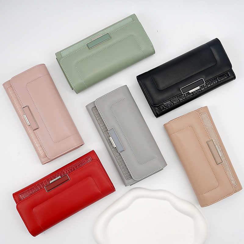 FOREVER FOR YOU LONG TRI FOLD WALLET LADY CLUTCH PHONE ZIPPER WALLET