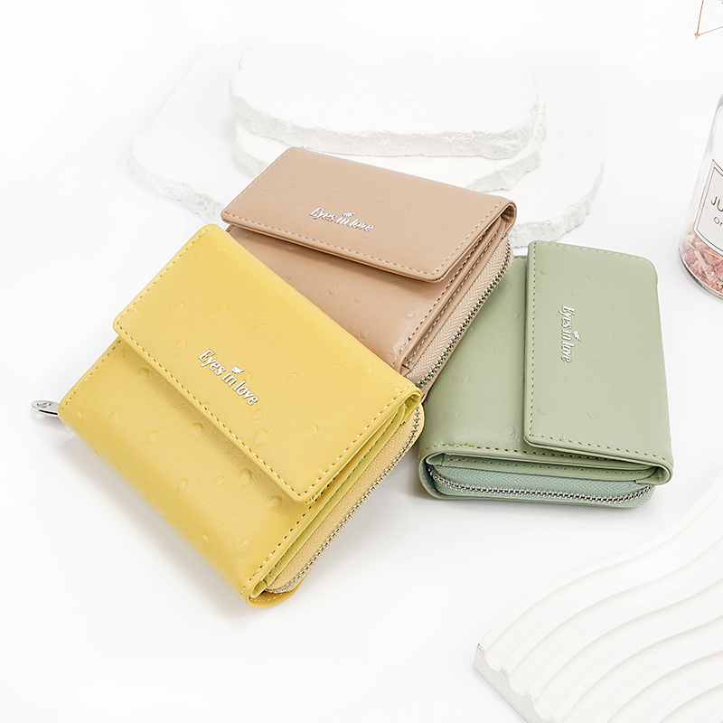 MINI FASHION WOMEN CLASSIC LEISURE WALLET SHORT PU WALLET COIN PURSE