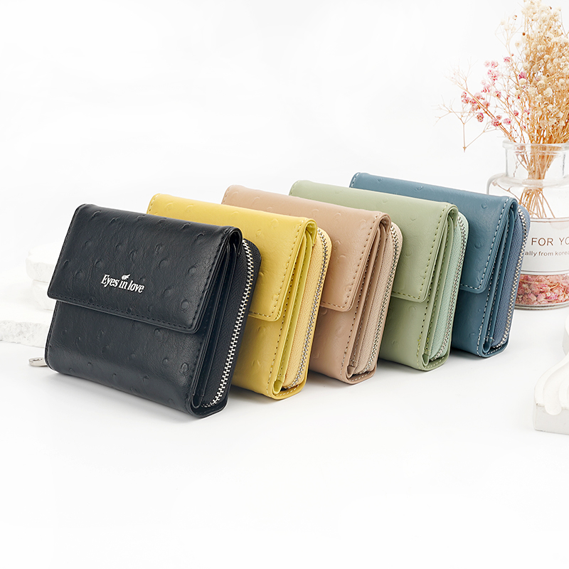 MINI FASHION WOMEN CLASSIC LEISURE WALLET SHORT PU WALLET COIN PURSE