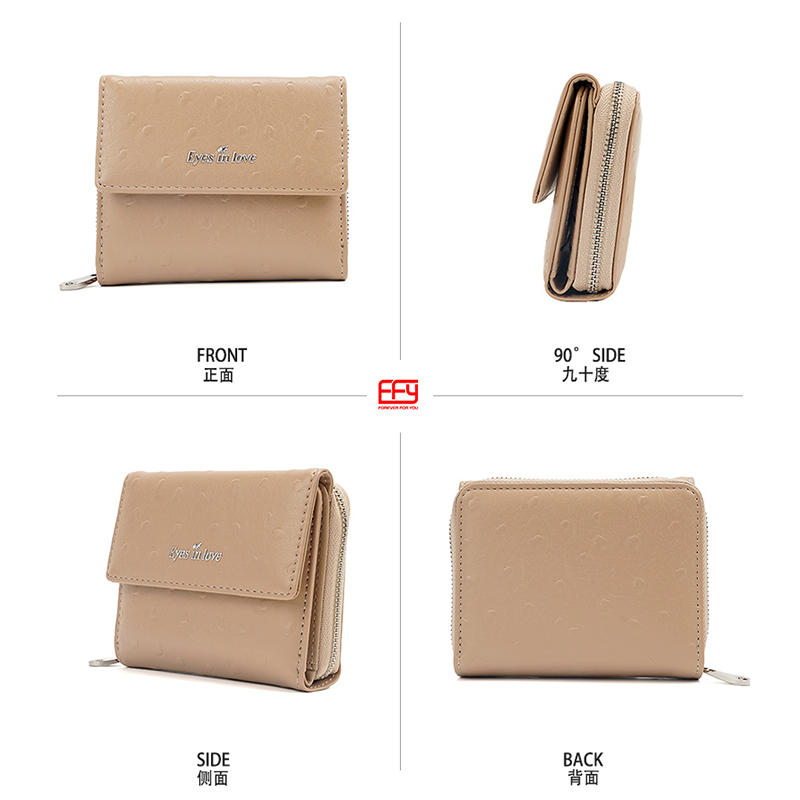 MINI FASHION WOMEN CLASSIC LEISURE WALLET SHORT PU WALLET COIN PURSE